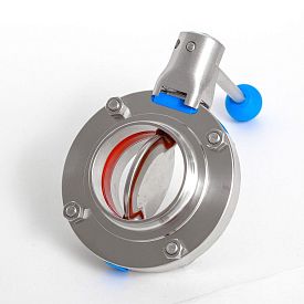 Затвор дисковый NIOB FLUID 4301 DN 125 PN 10 ,нержавеющий AISI 304...